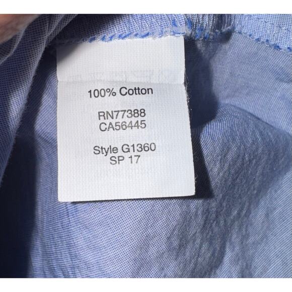 Madewell Women's Button Down Long Sleeve Top Oversized Preppy Size XS Academia - Picture 4 of 5